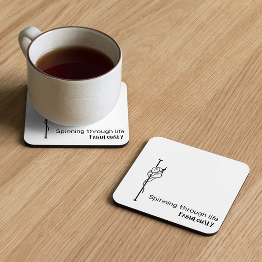 Stylish pole dance coaster designed to keep tables safe with a splash of personality.