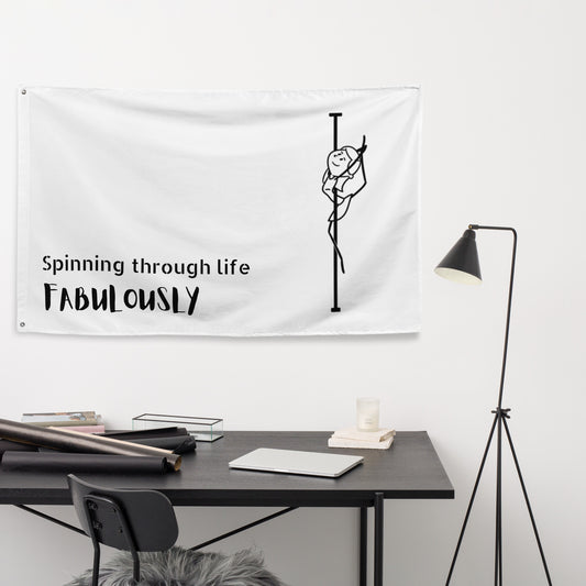 High-quality pole dance flag, perfect for wall hanging or outdoor display.