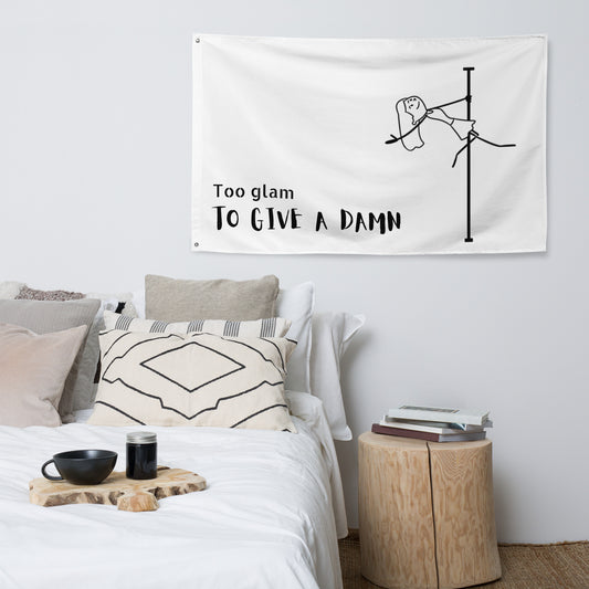 Vibrant pole dance flag featuring striking prints to showcase your pole pride.
