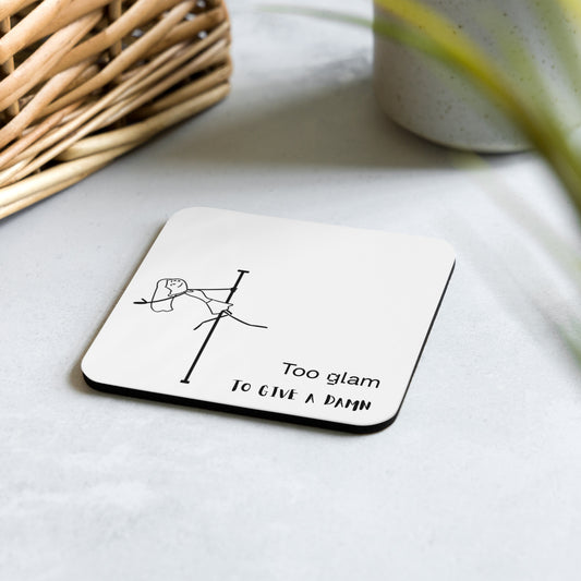 Pole dance coaster with bold, vibrant design — perfect for protecting your surfaces in style.