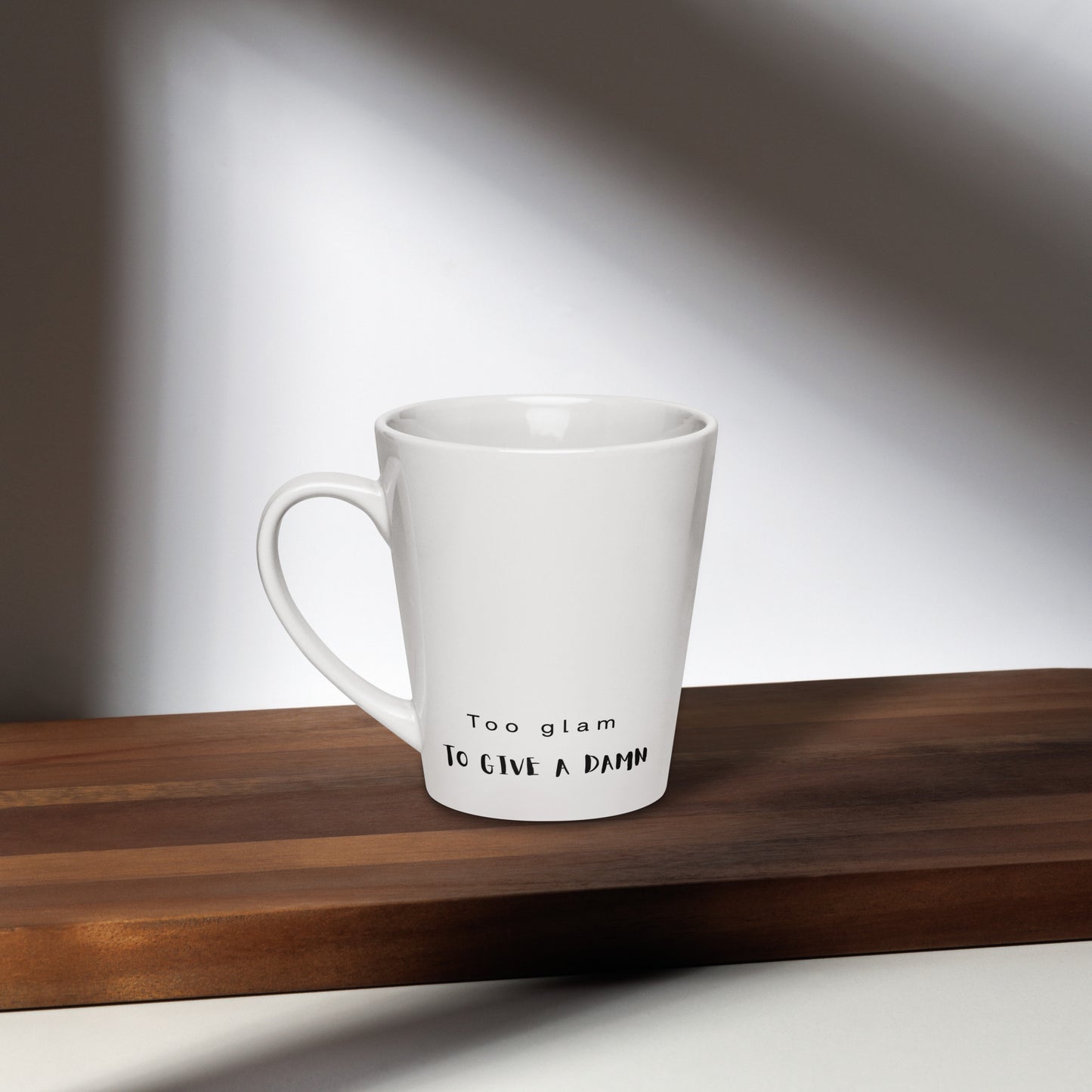 Stylish ceramic latte mug with pole dance artwork — great for dancers and fans.