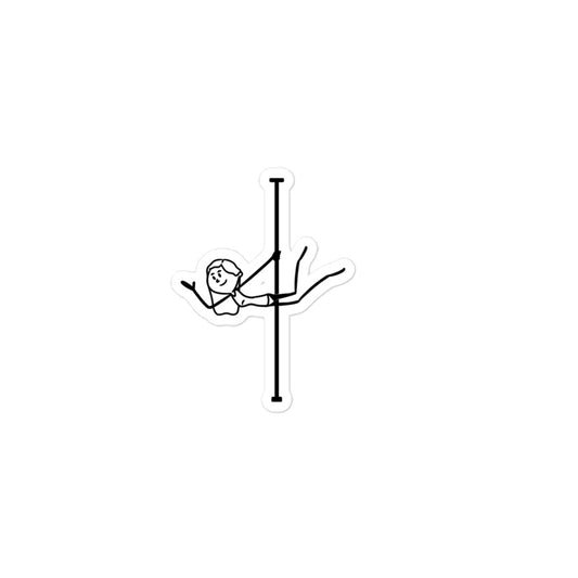 High-quality pole dance bubble-free stickers with a unique design, ideal for customizing your favorite accessories, from water bottles to dance gear.