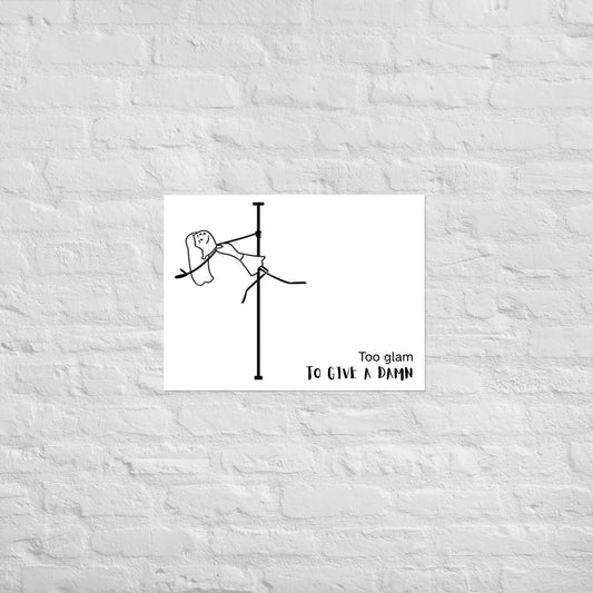 Pole dance poster with vibrant print, designed to inspire and decorate any space.