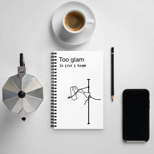 Compact pole dance notebook, perfect for jotting down moves, combos, and creative ideas.