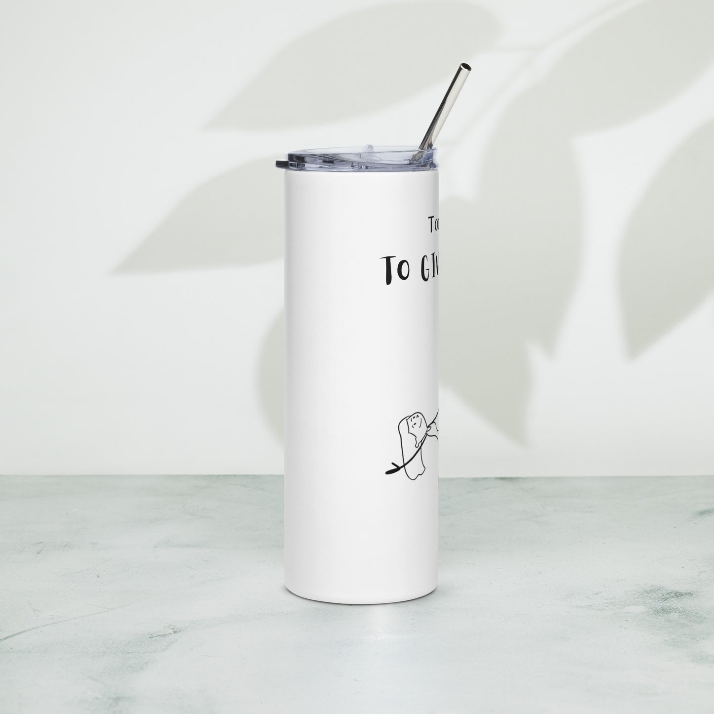 Pole dance themed stainless steel tumbler, insulated for long-lasting temperature control.
