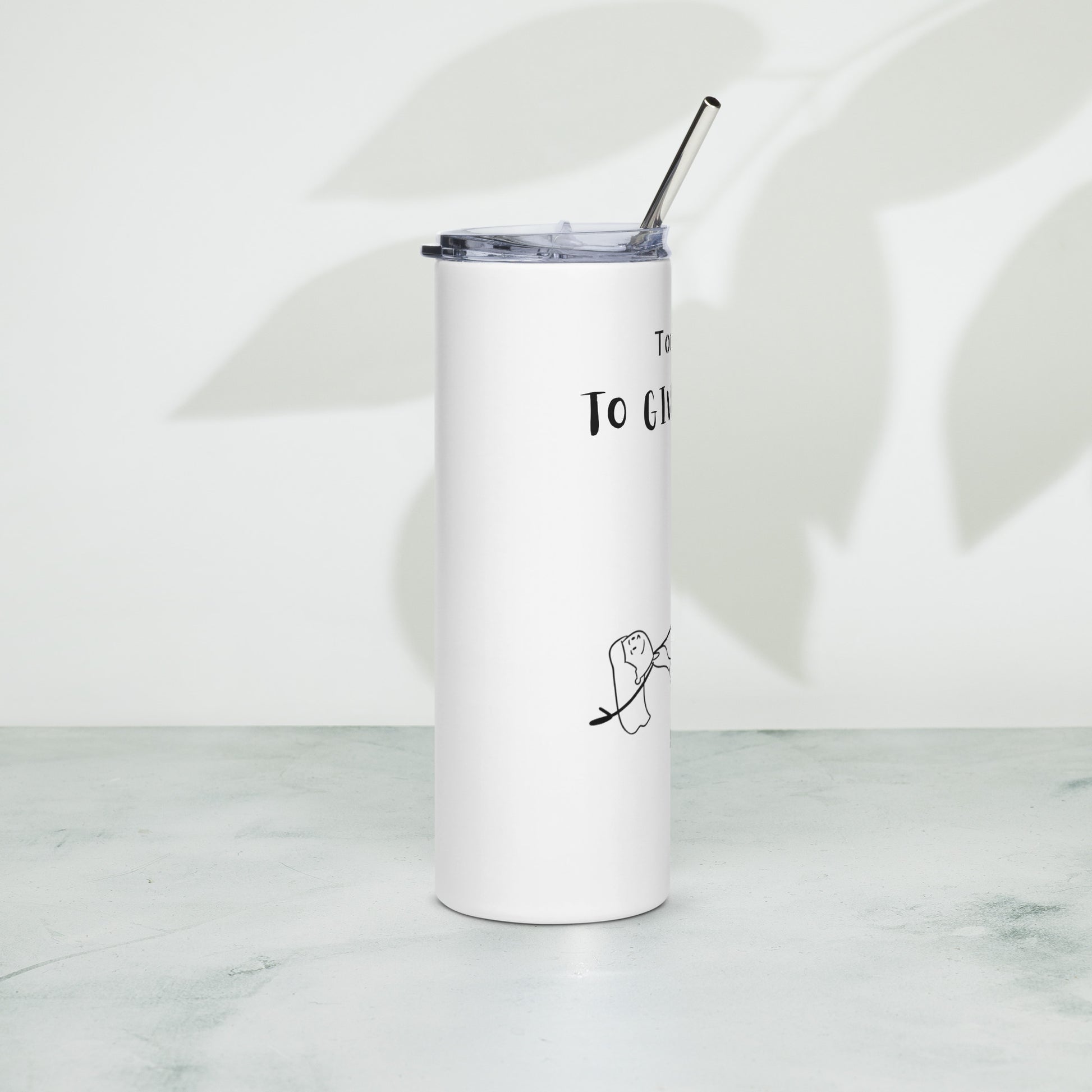 Pole dance themed stainless steel tumbler, insulated for long-lasting temperature control.