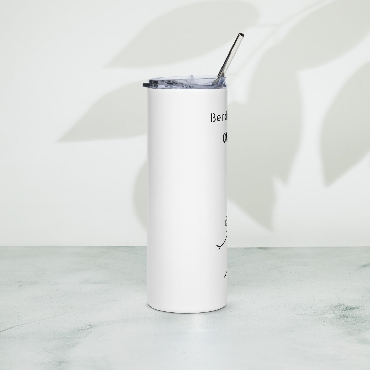 Pole dance stainless steel tumbler, perfect for keeping drinks hot or cold on the go.