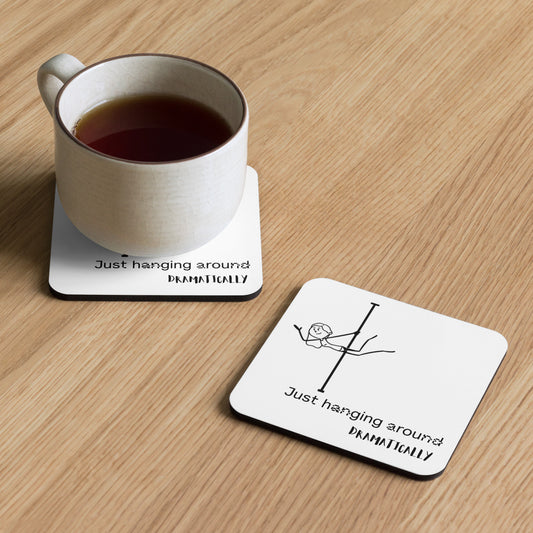 Pole dance drink coaster ideal for home, studio, or desk décor.