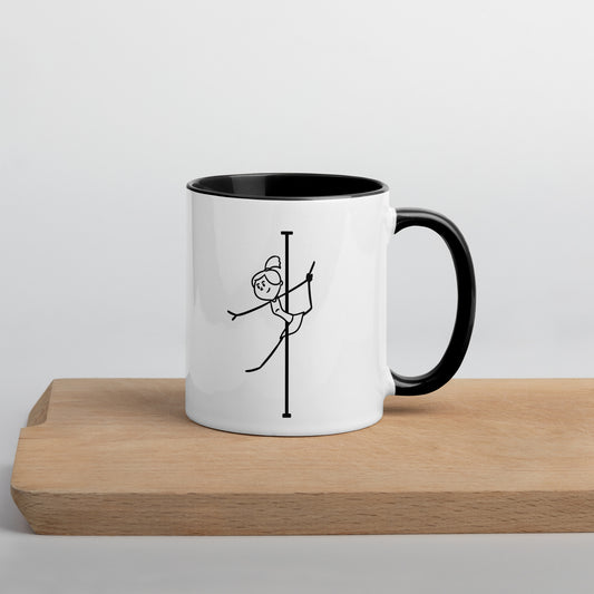 Pole dance design celebrating strength, grace, and confidence.