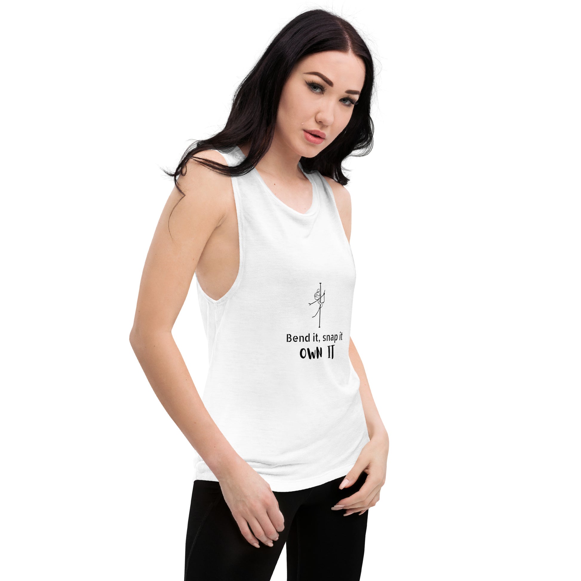 Comfortable women’s tank top with a bold pole dance design, perfect for workouts, studio sessions, or adding a sporty touch to casual wear.