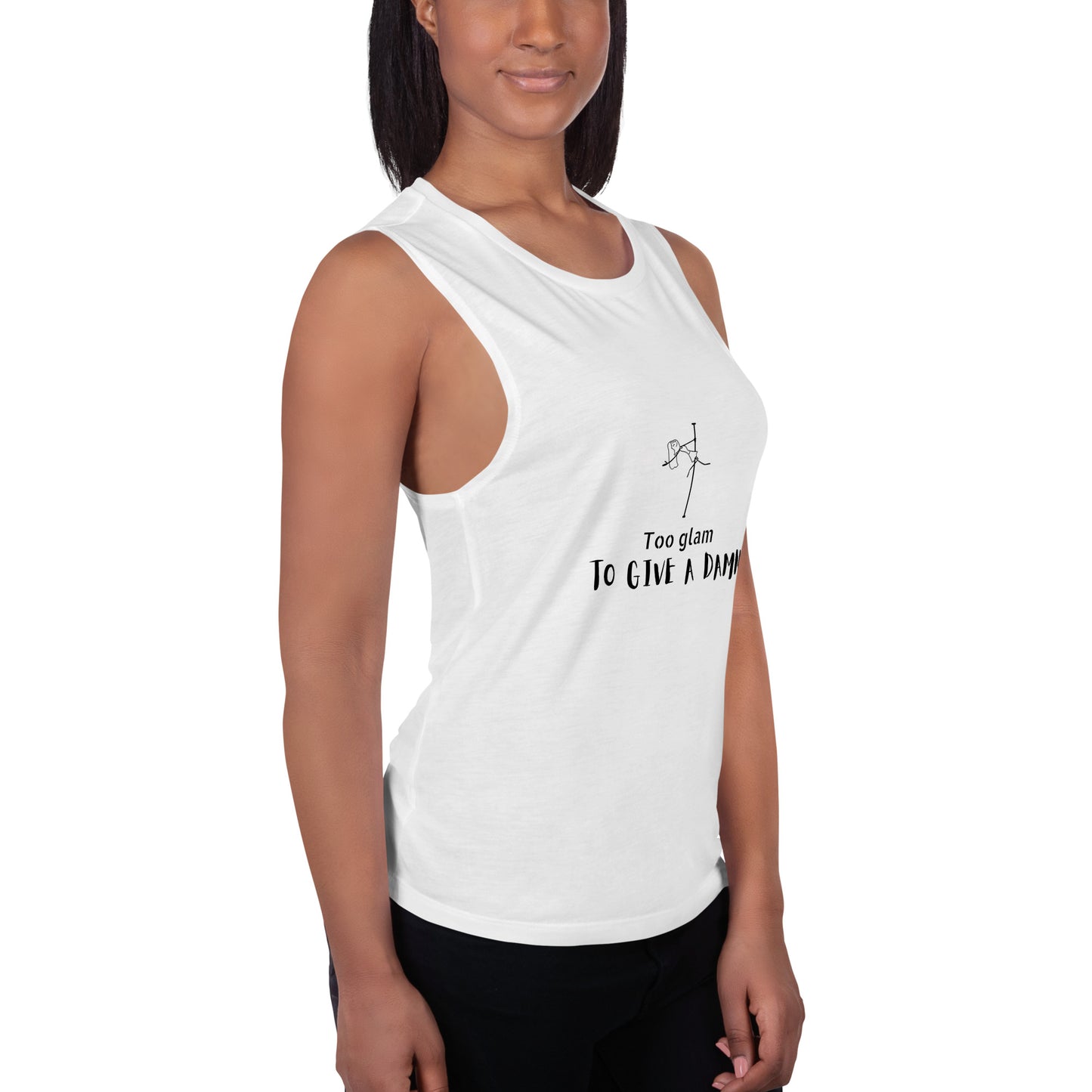 Stylish women’s tank top with a pole dance design, perfect for staying cool and comfortable during pole sessions or everyday activities.