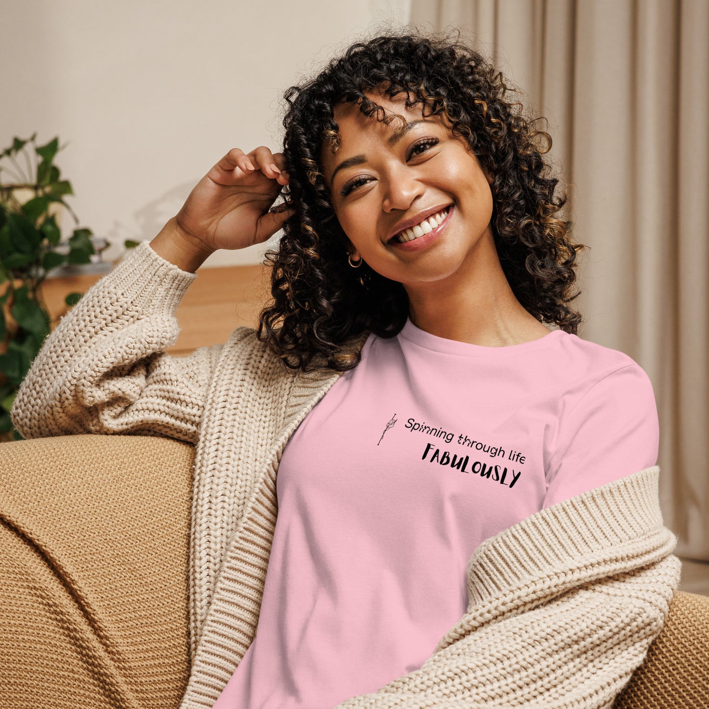Pole dance women's relaxed fit t-shirt, comfy casual wear for dancers and everyday style.