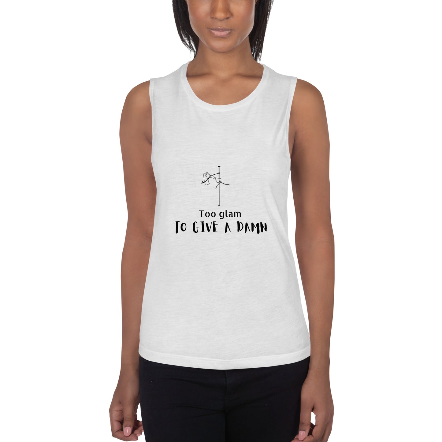 Stylish women’s tank top with a pole dance design, perfect for staying cool and comfortable during pole sessions or everyday activities.